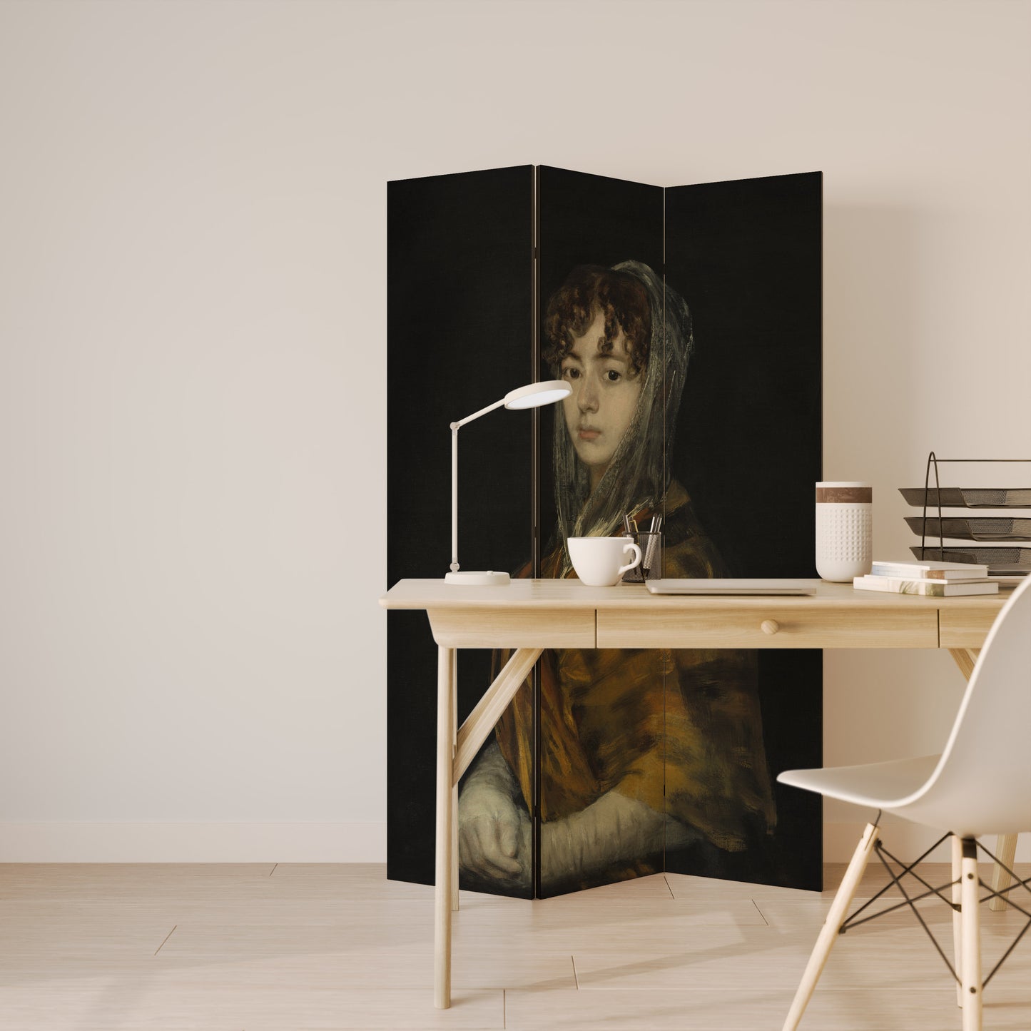 WHISPERS OF HISTORY Decorative 3-Panel Room Divider