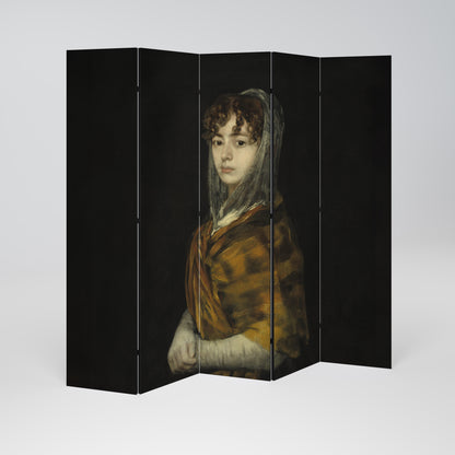 WHISPERS OF HISTORY Decorative 5-Panel Room Divider