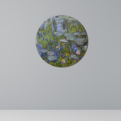 WATER LILIES Round Wall Art