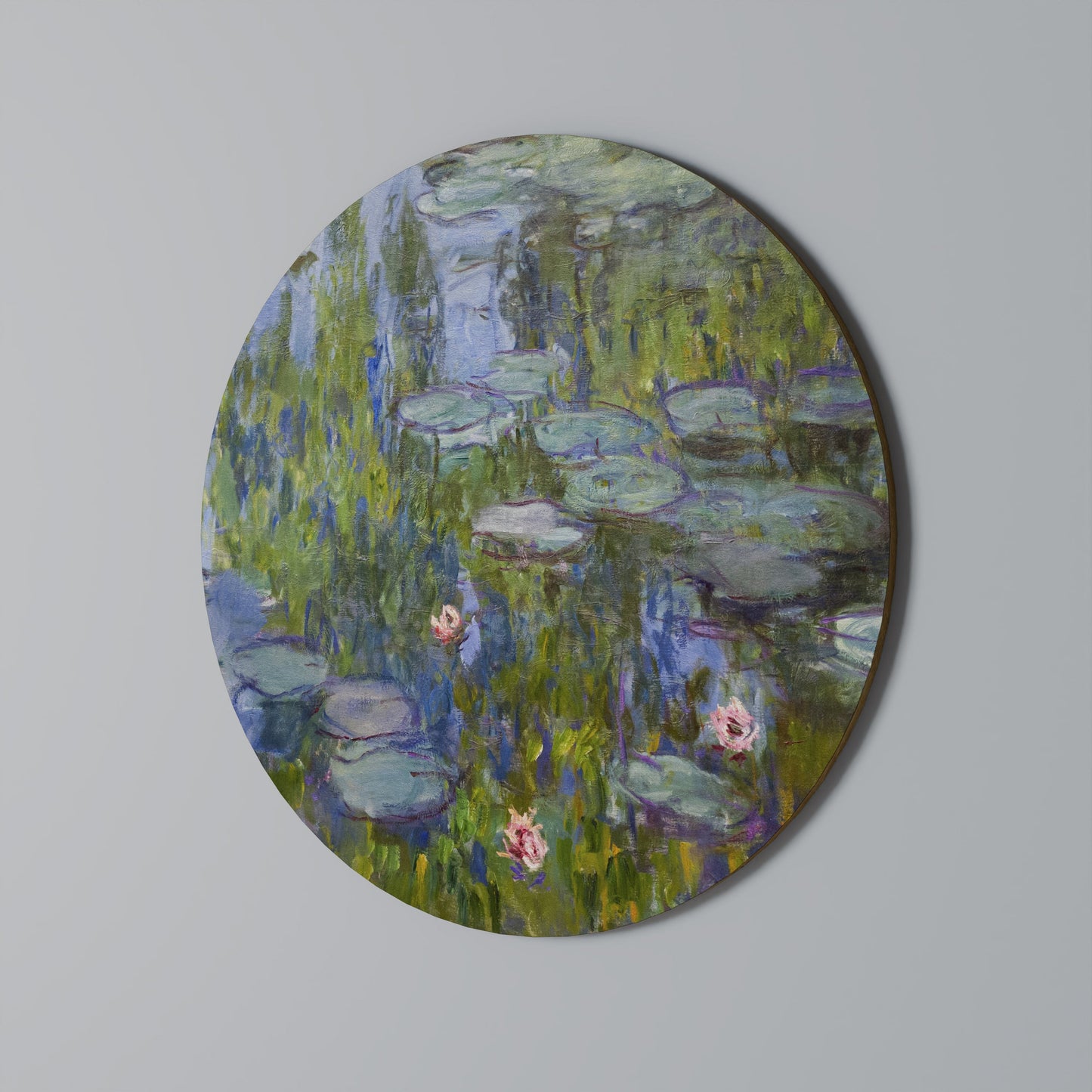 WATER LILIES Round Wall Art
