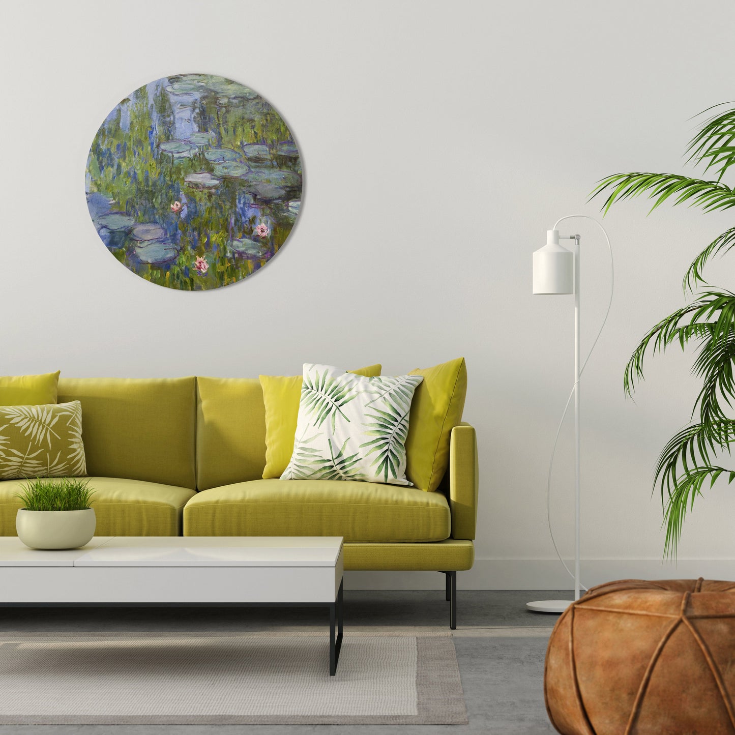 WATER LILIES Round Wall Art