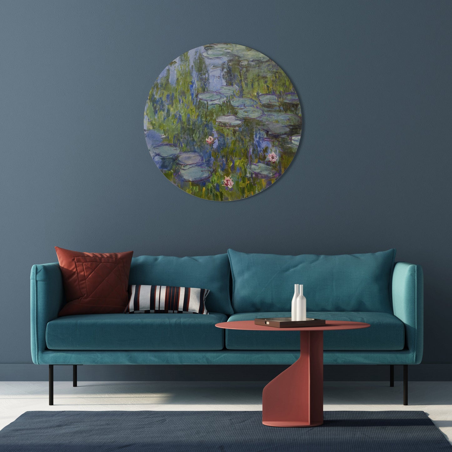 WATER LILIES Round Wall Art