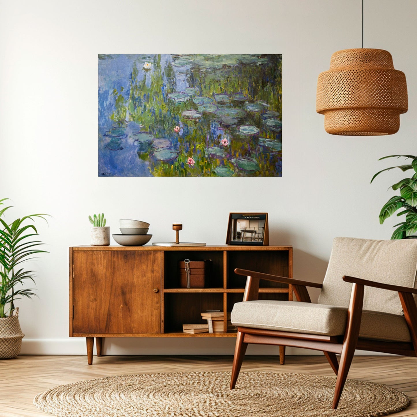WATER LILIES Peel and Stick Horizontal Poster