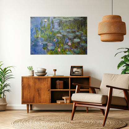 WATER LILIES Peel and Stick Horizontal Poster