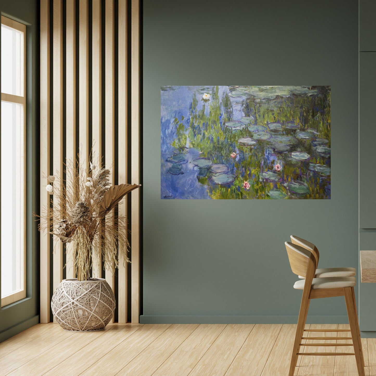 WATER LILIES Peel and Stick Horizontal Poster