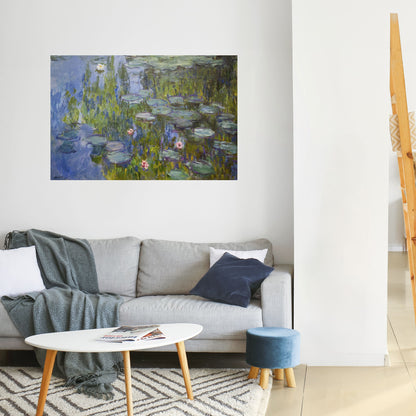 WATER LILIES Peel and Stick Horizontal Poster