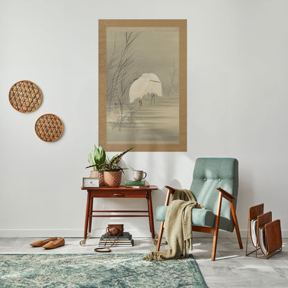 ZILVERREIGERS IN MOERAS Peel and Stick Vertical Poster