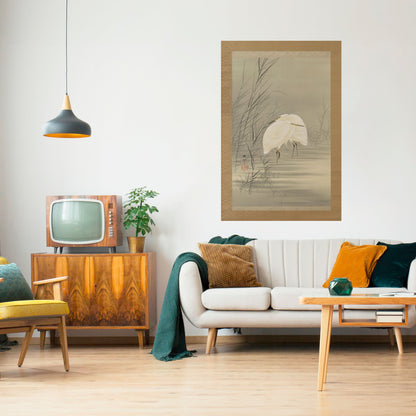 ZILVERREIGERS IN MOERAS Peel and Stick Vertical Poster