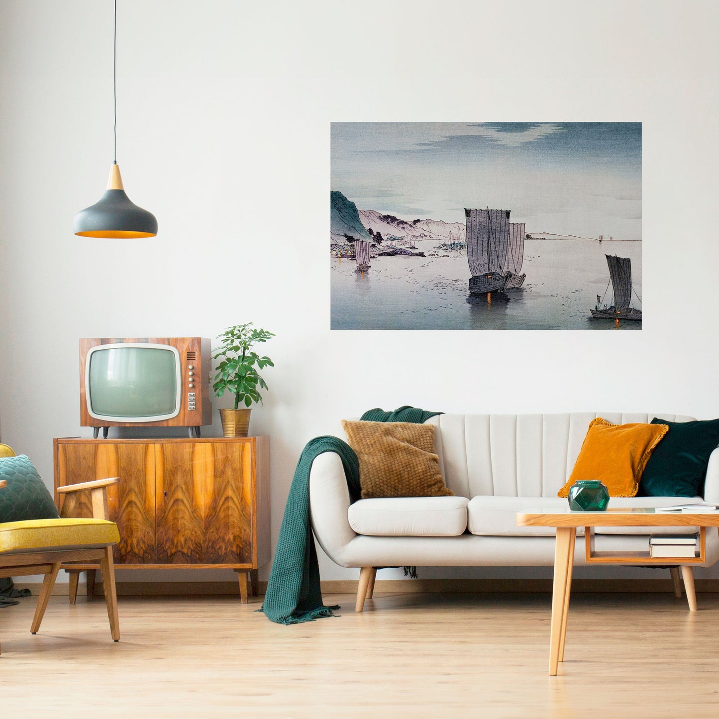 YĹŞGURE NO HANSEN Peel and Stick Horizontal Poster