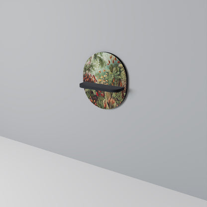 MUSCINAE LAUBMOOSE Oval Art Shelf In Black Finish