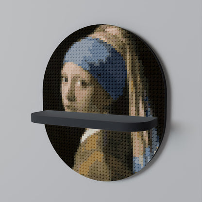 STRUCTURAL MASTERPIECE Mensola Ovale Decorativa con Finitura Nera