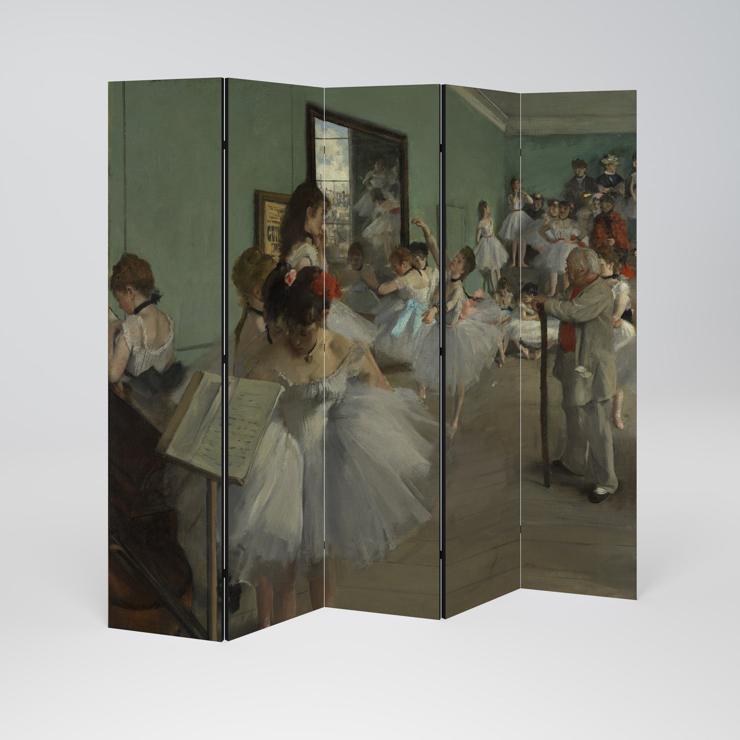 THE DANCE CLASS Decorative 5-Panel Room Divider