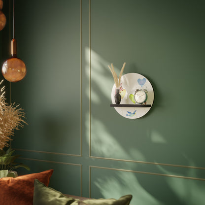 BALLOON FRIENDS Mensola Rotonda Decorativa con Finitura Nera