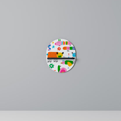 POWER OF IMAGINATION Oval Art Shelf In Black Finish