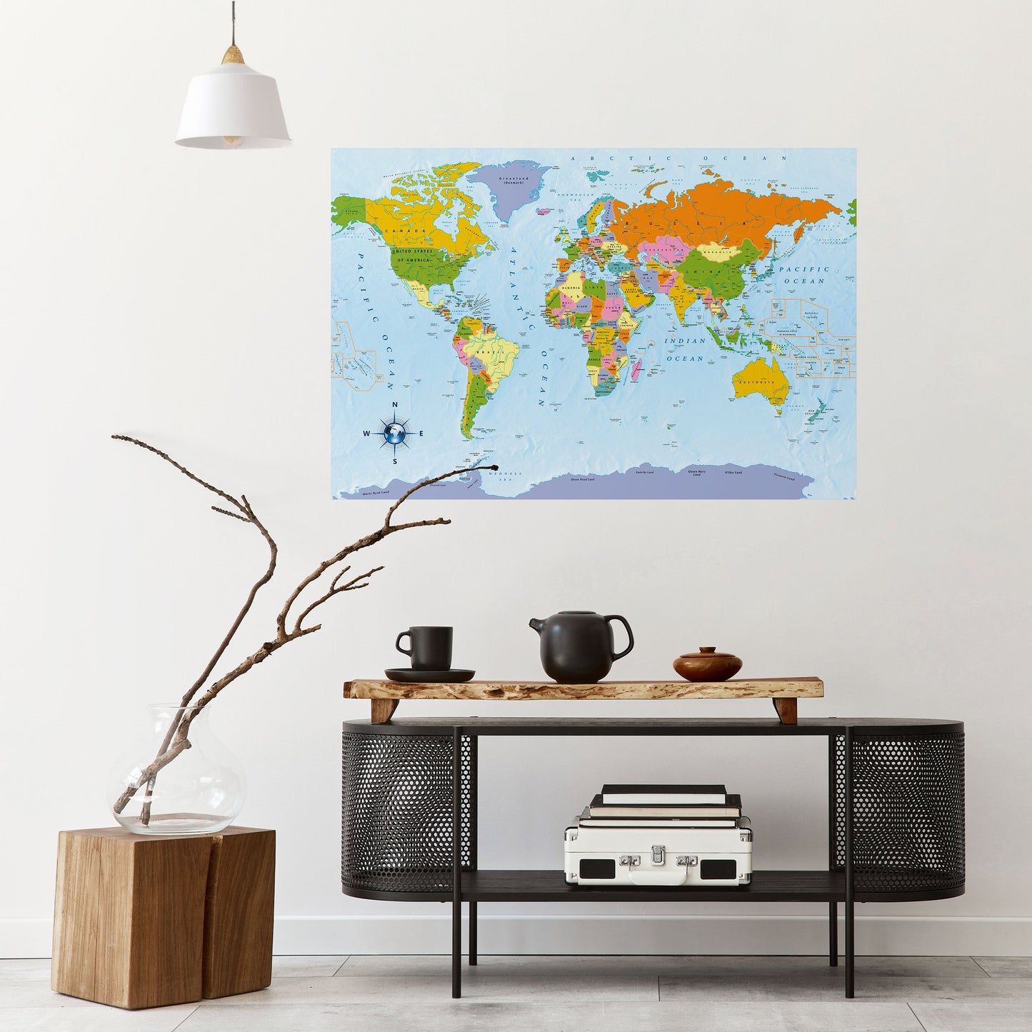 OCEANS OF DISCOVERY Peel and Stick Horizontal Poster