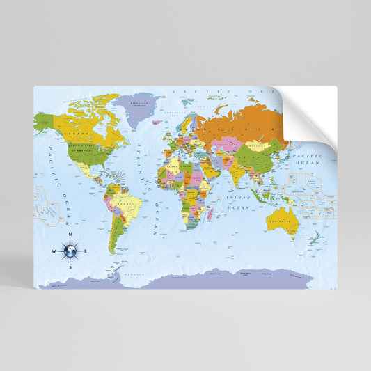 OCEANS OF DISCOVERY Peel and Stick Horizontal Poster