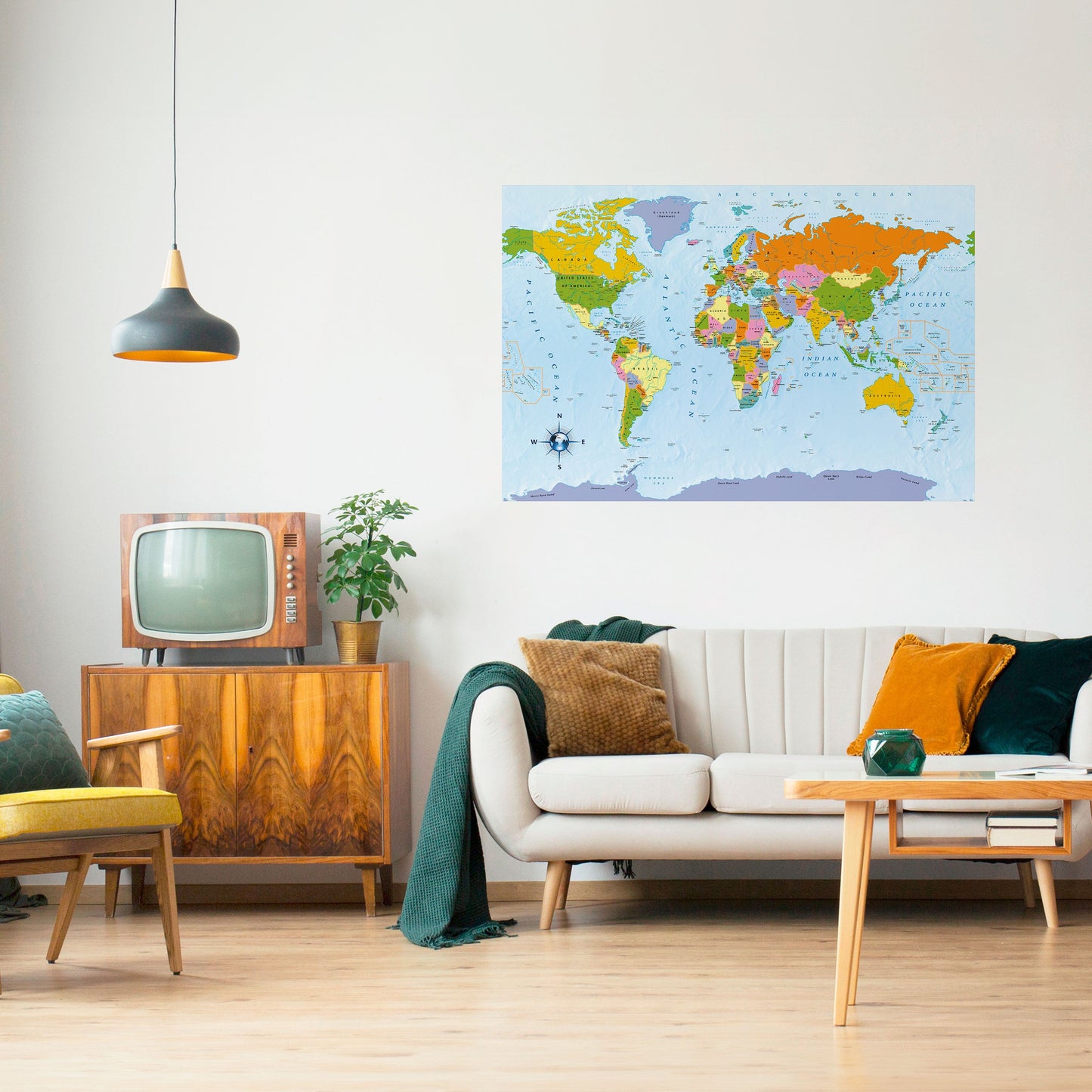 OCEANS OF DISCOVERY Peel and Stick Horizontal Poster