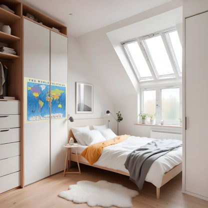 GLOBAL POLITICAL TAPESTRY [EN] Peel and Stick Horizontal Poster