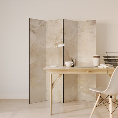 WHISPERING PETALS Decorative 4-Panel Room Divider