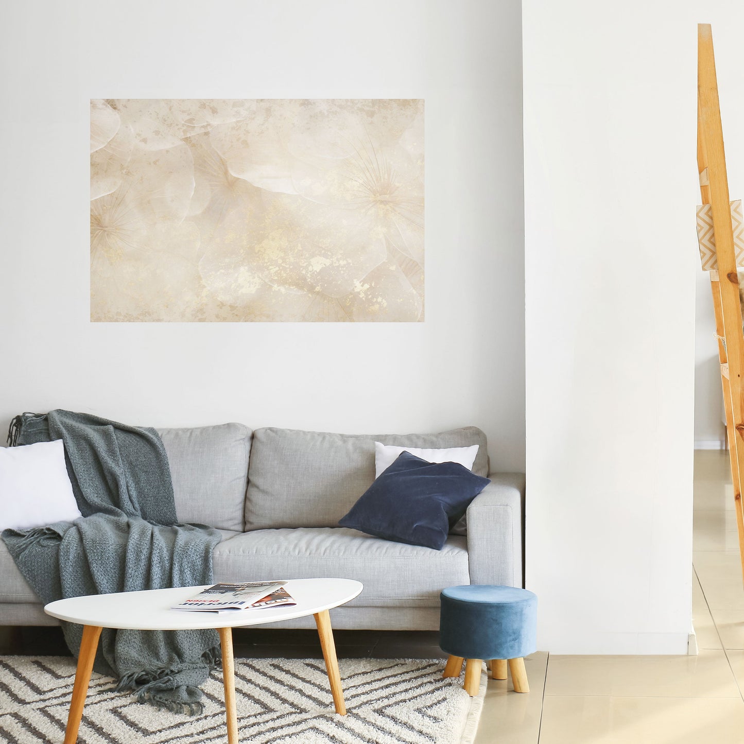 WHISPERING PETALS Peel and Stick Horizontal Poster