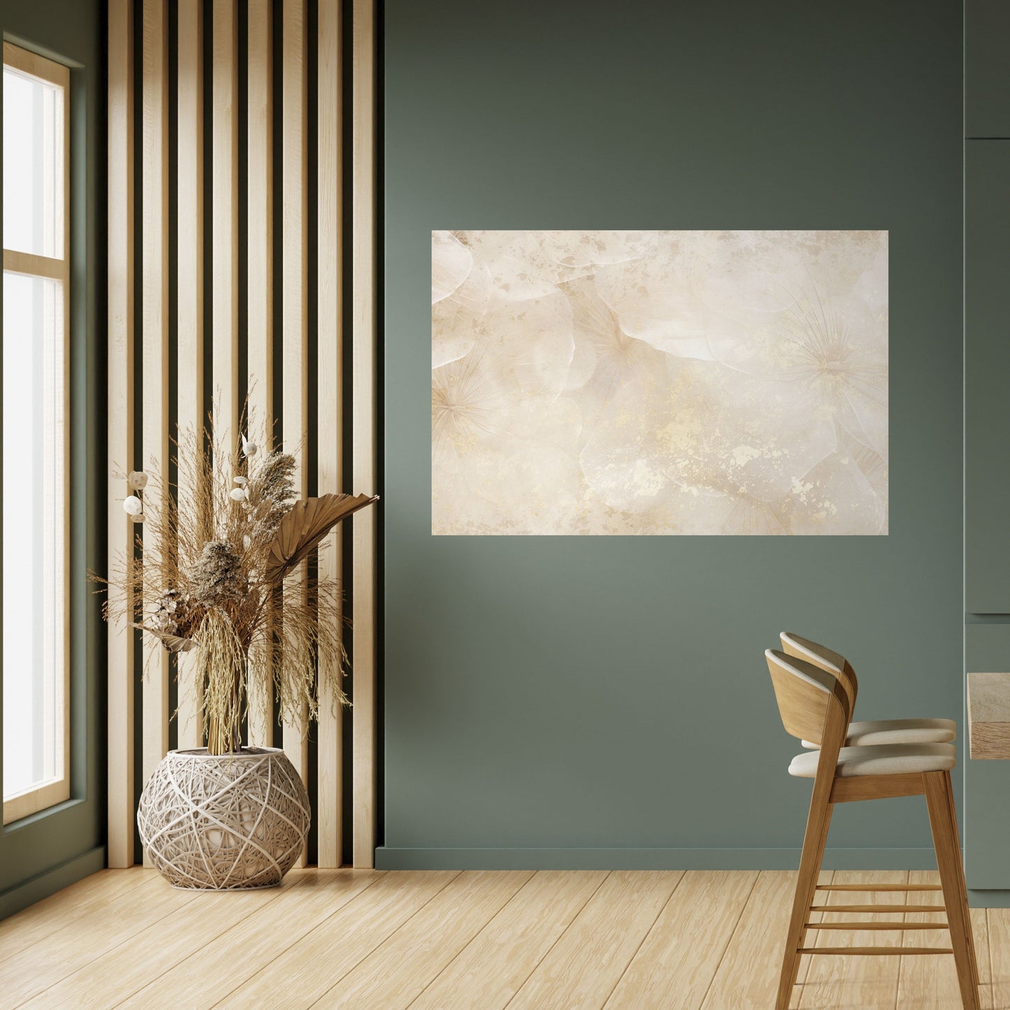 WHISPERING PETALS Peel and Stick Horizontal Poster