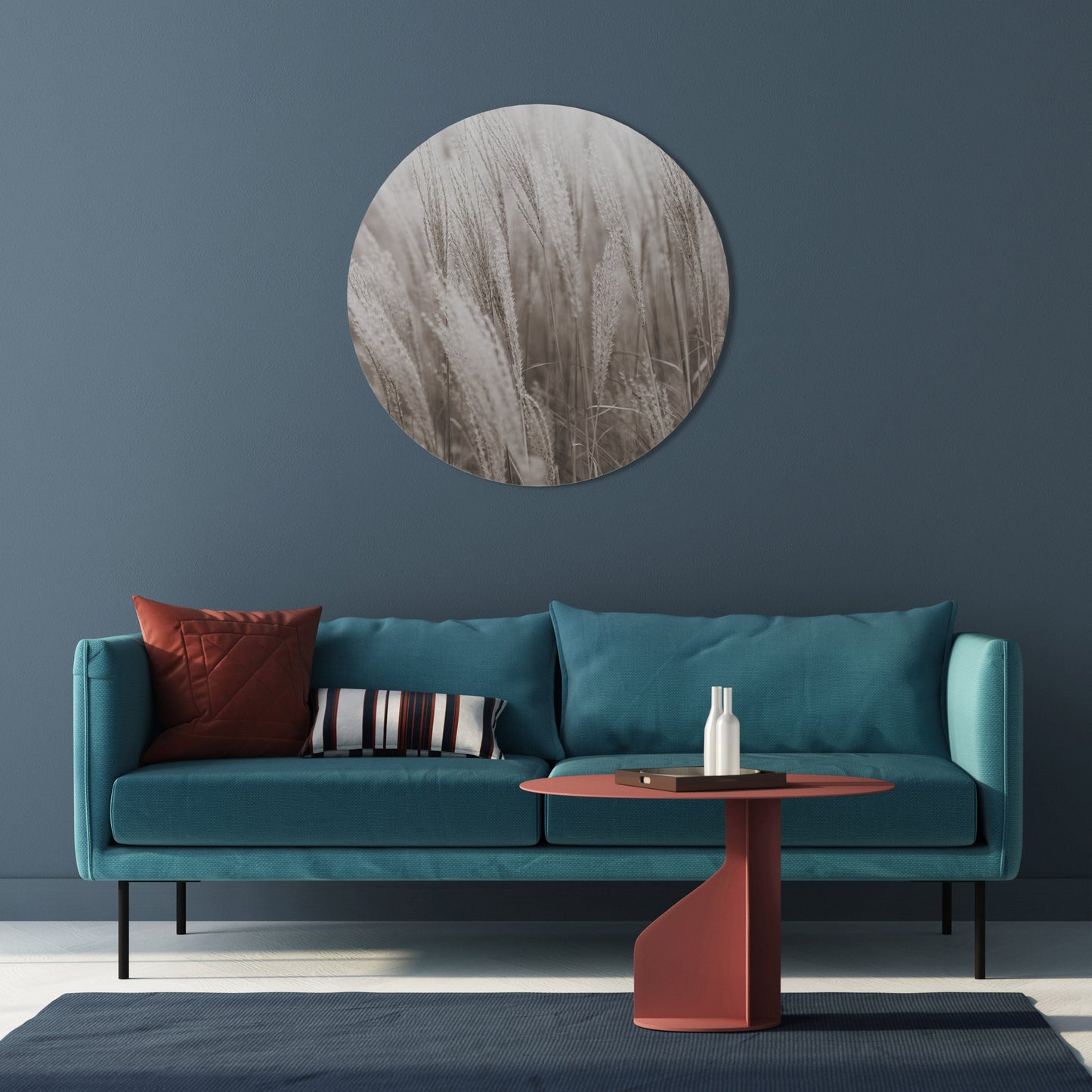 WHISPERS OF GRASS Round Wall Art
