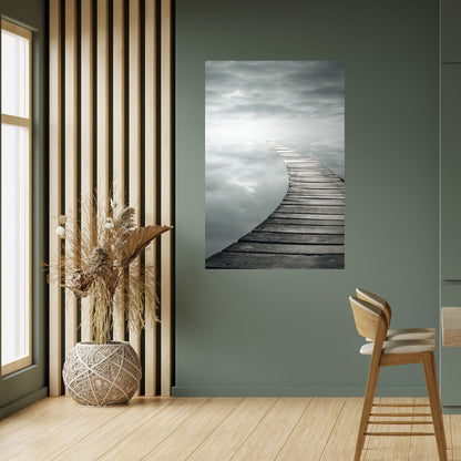 WHISPERING PATHWAYS Peel and Stick Vertical Poster