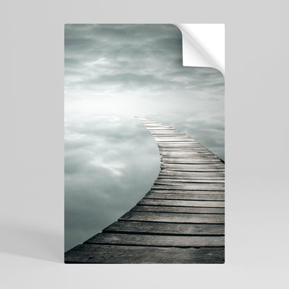 WHISPERING PATHWAYS Peel and Stick Vertical Poster