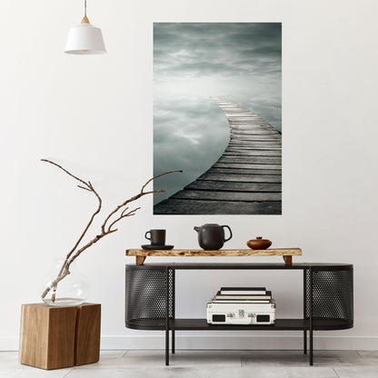 WHISPERING PATHWAYS Peel and Stick Vertical Poster