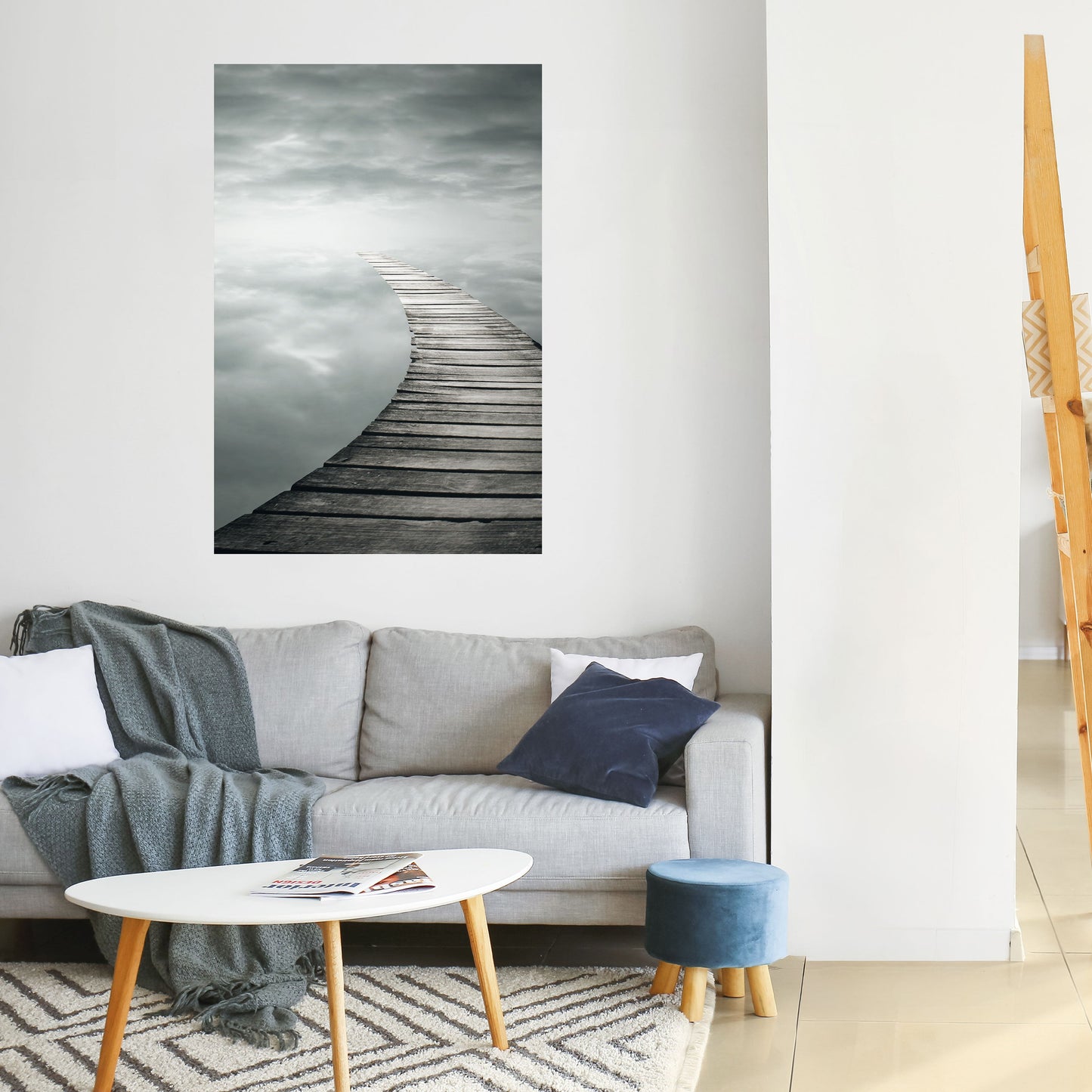 WHISPERING PATHWAYS Peel and Stick Vertical Poster