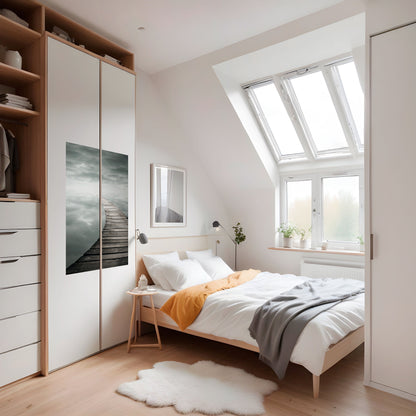 WHISPERING PATHWAYS Peel and Stick Vertical Poster