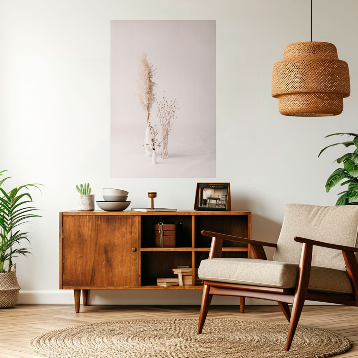 WHISPERING VASES Peel and Stick Vertical Poster