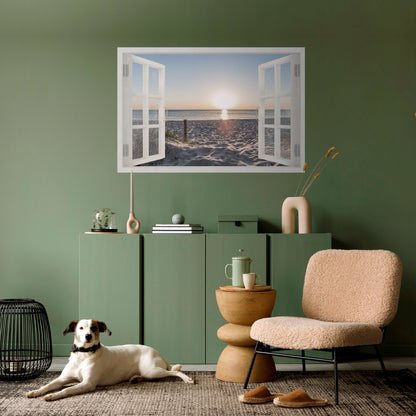 WINDOW OF CALM Peel and Stick Horizontal Poster