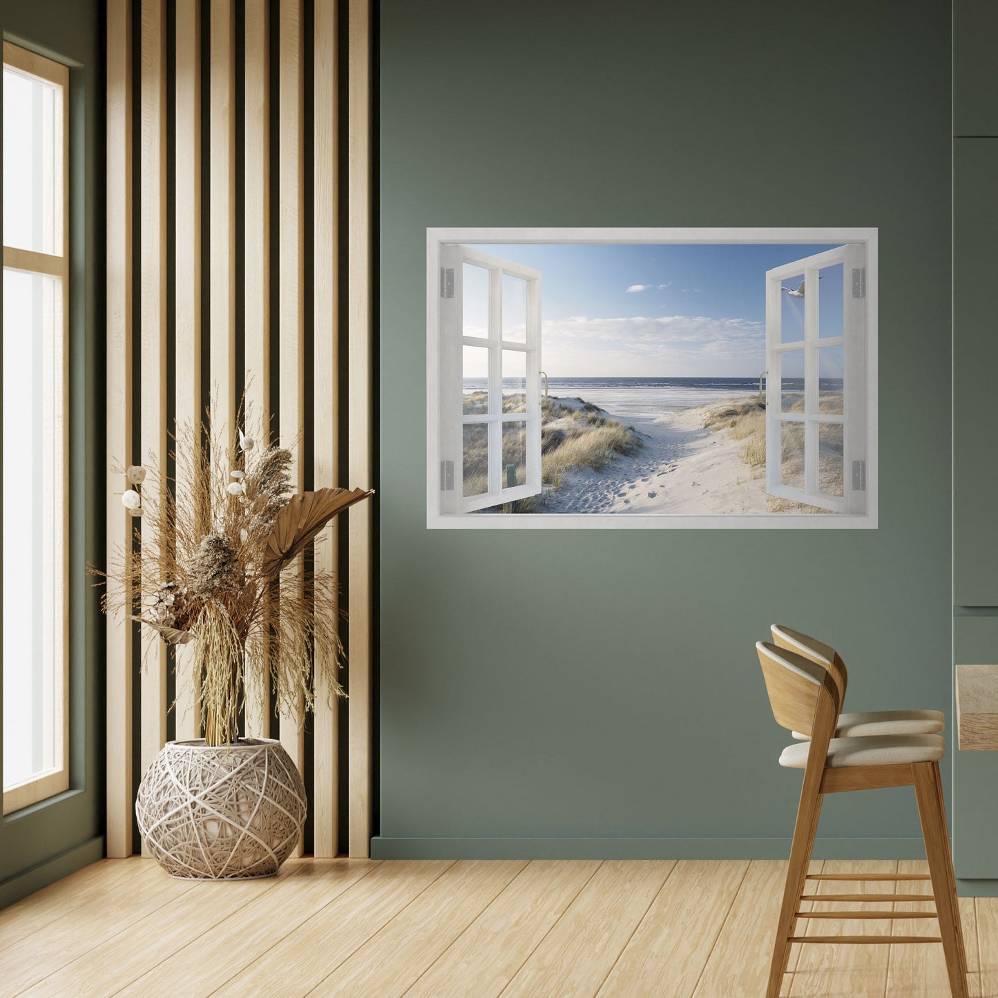 WINDOW TO WANDER Peel and Stick Horizontal Poster