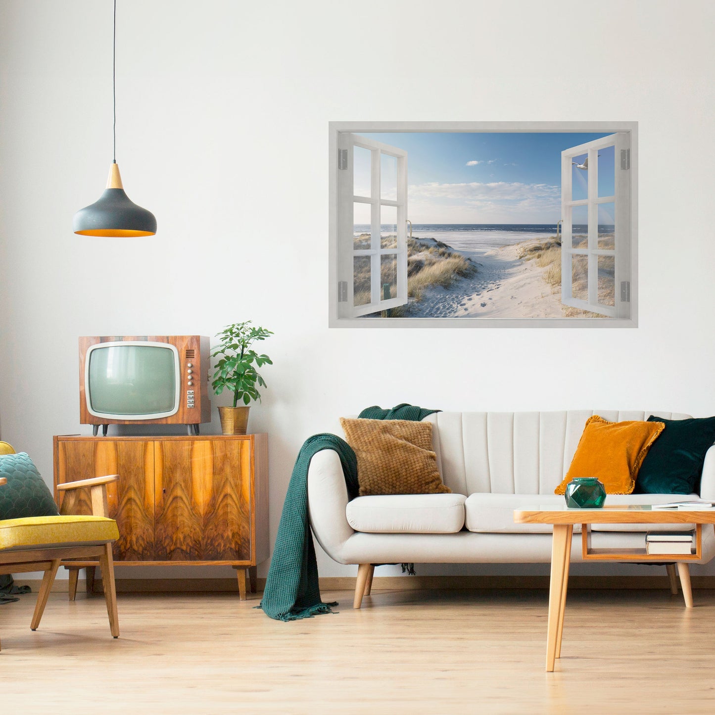 WINDOW TO WANDER Peel and Stick Horizontal Poster