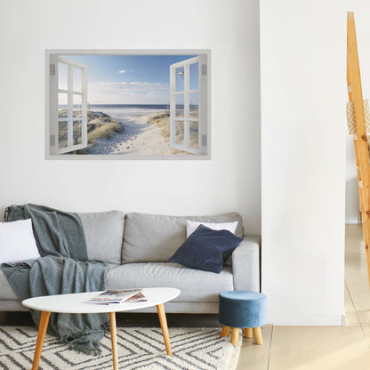 WINDOW TO WANDER Peel and Stick Horizontal Poster