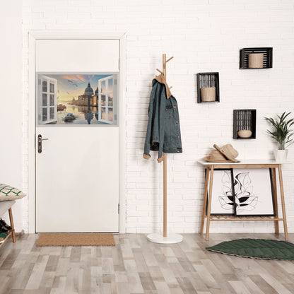 WINDOW TO VENICE Peel and Stick Horizontal Poster