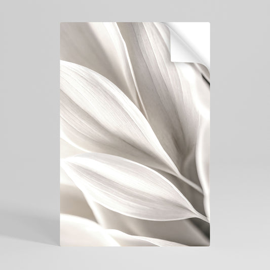 WHISPERS OF WHITE Peel and Stick Vertical Poster