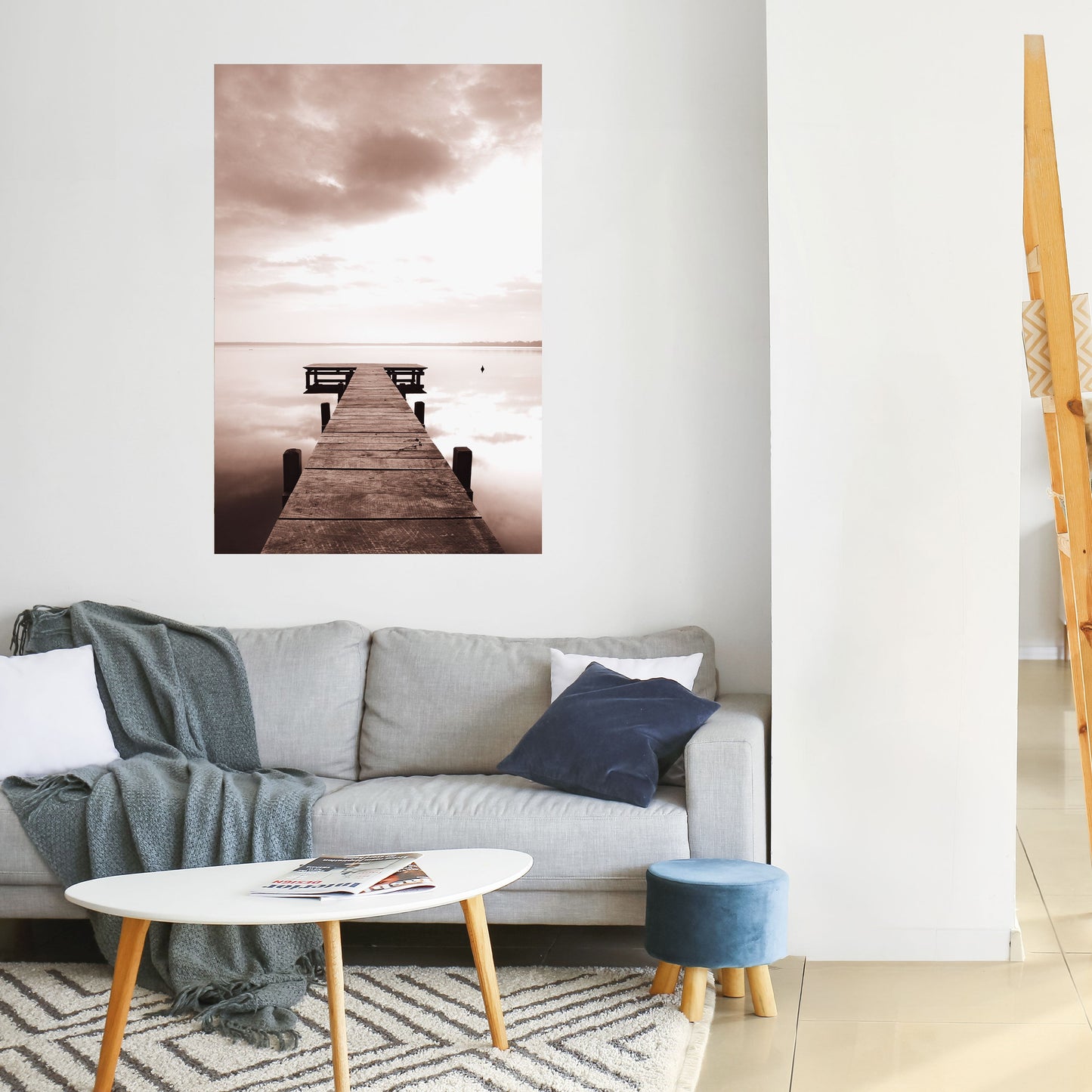 ECHI DI QUIETE Poster verticale staccabile e attaccabile