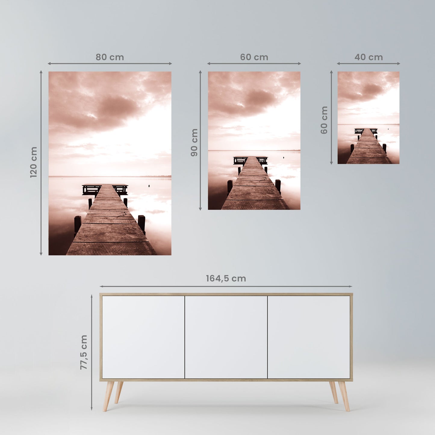 ECHI DI QUIETE Poster verticale staccabile e attaccabile