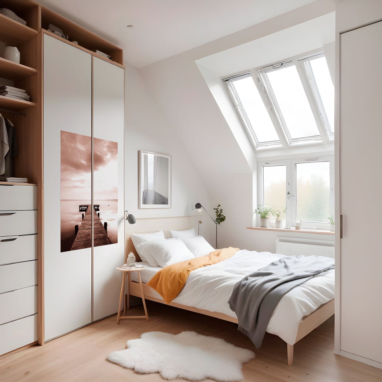 ECHI DI QUIETE Poster verticale staccabile e attaccabile