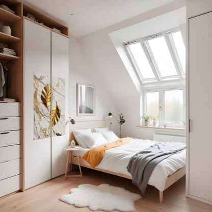 IL MARMO INCONTRA LA NATURA Poster verticale staccabile e attaccabile