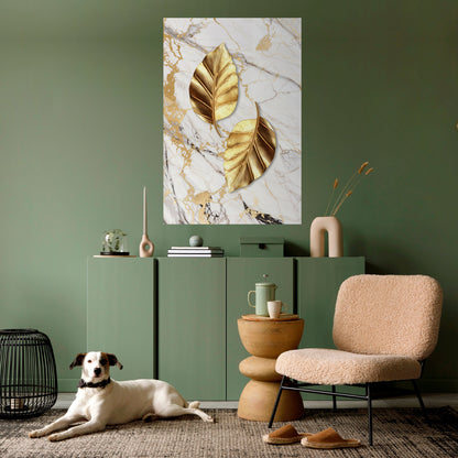 IL MARMO INCONTRA LA NATURA Poster verticale staccabile e attaccabile