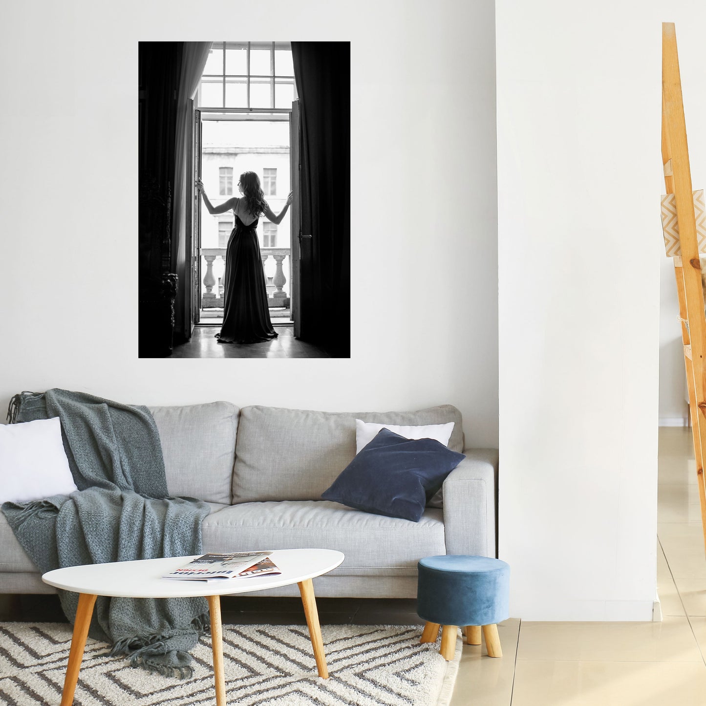 WINDOW TO WONDERS Peel and Stick Vertical Poster