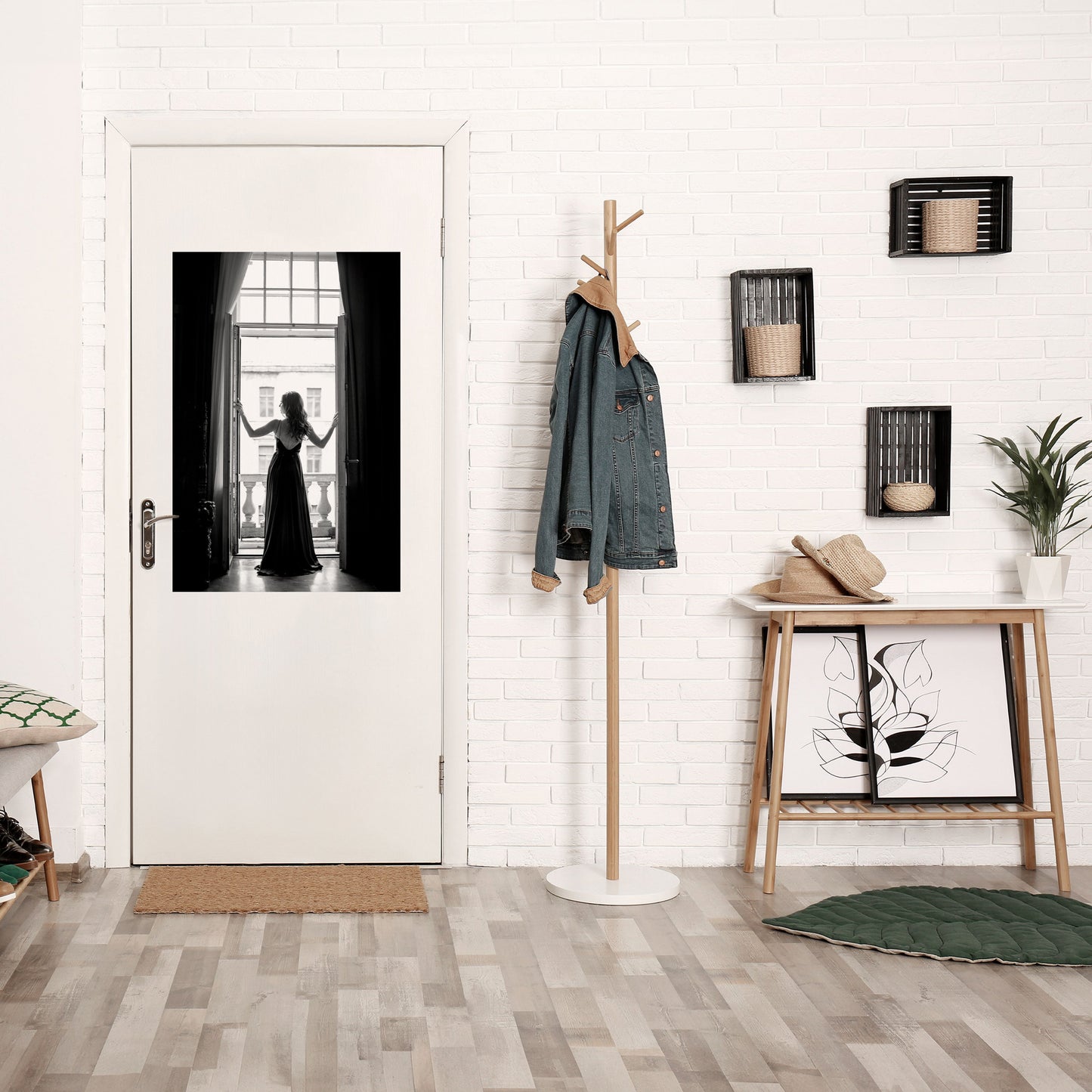 WINDOW TO WONDERS Peel and Stick Vertical Poster