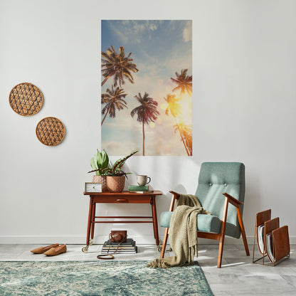 WHISPERING PALM LEAVES Peel and Stick Vertical Poster