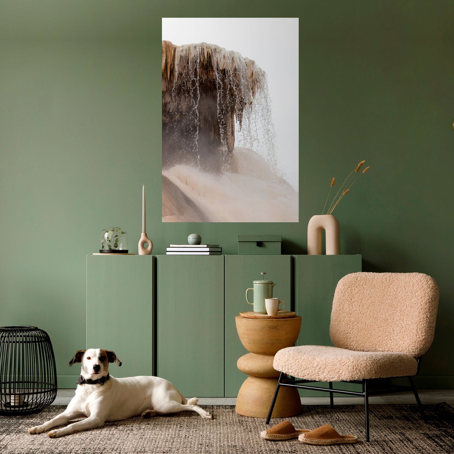 MAMMOTH HOT SPRINGS Peel and Stick Vertical Poster