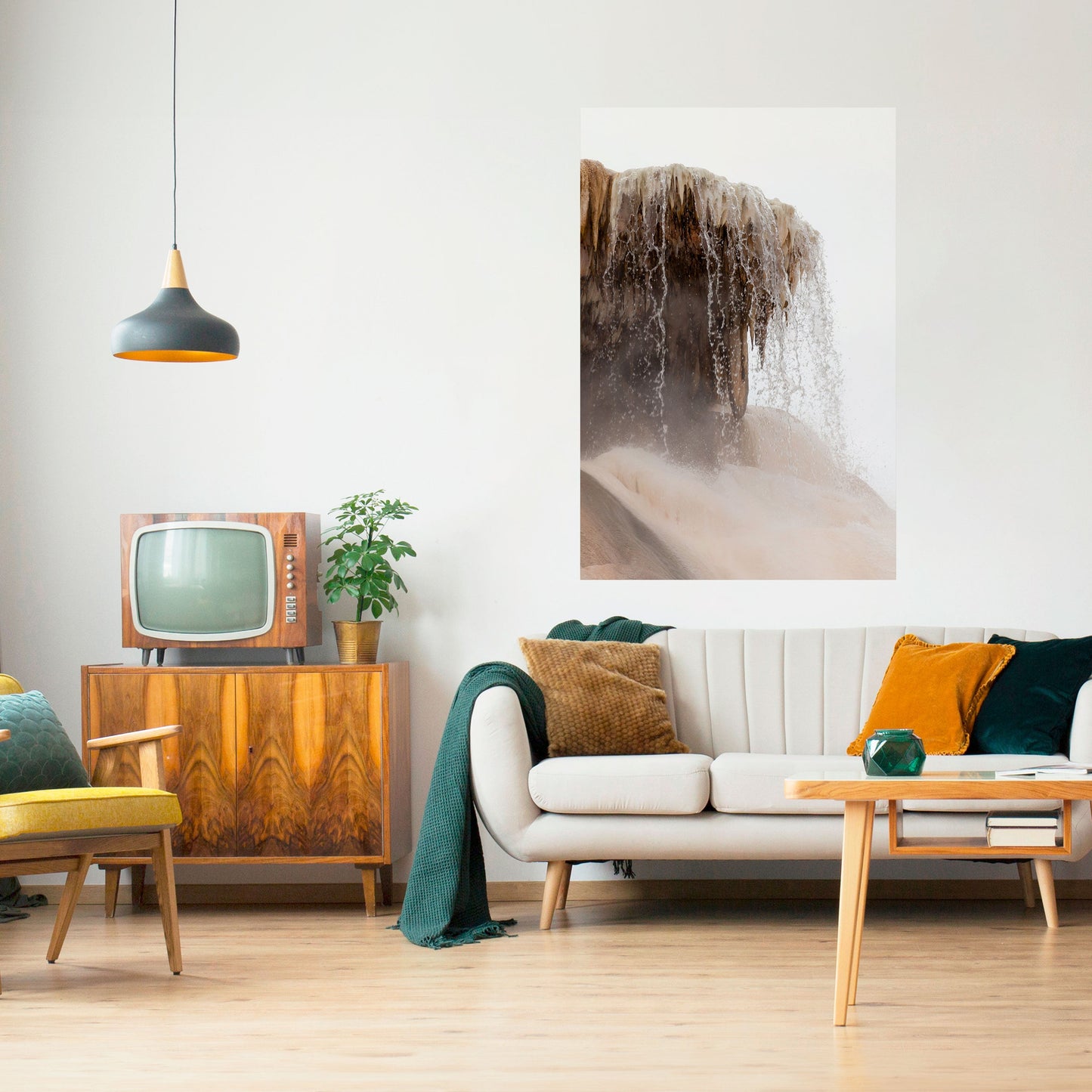 MAMMOTH HOT SPRINGS Peel and Stick Vertical Poster