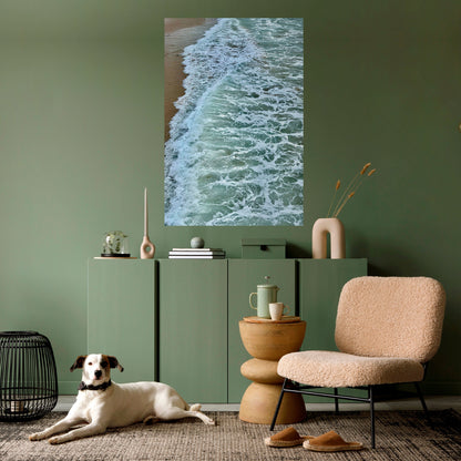 WAVES OF TIME Peel and Stick Vertical Poster