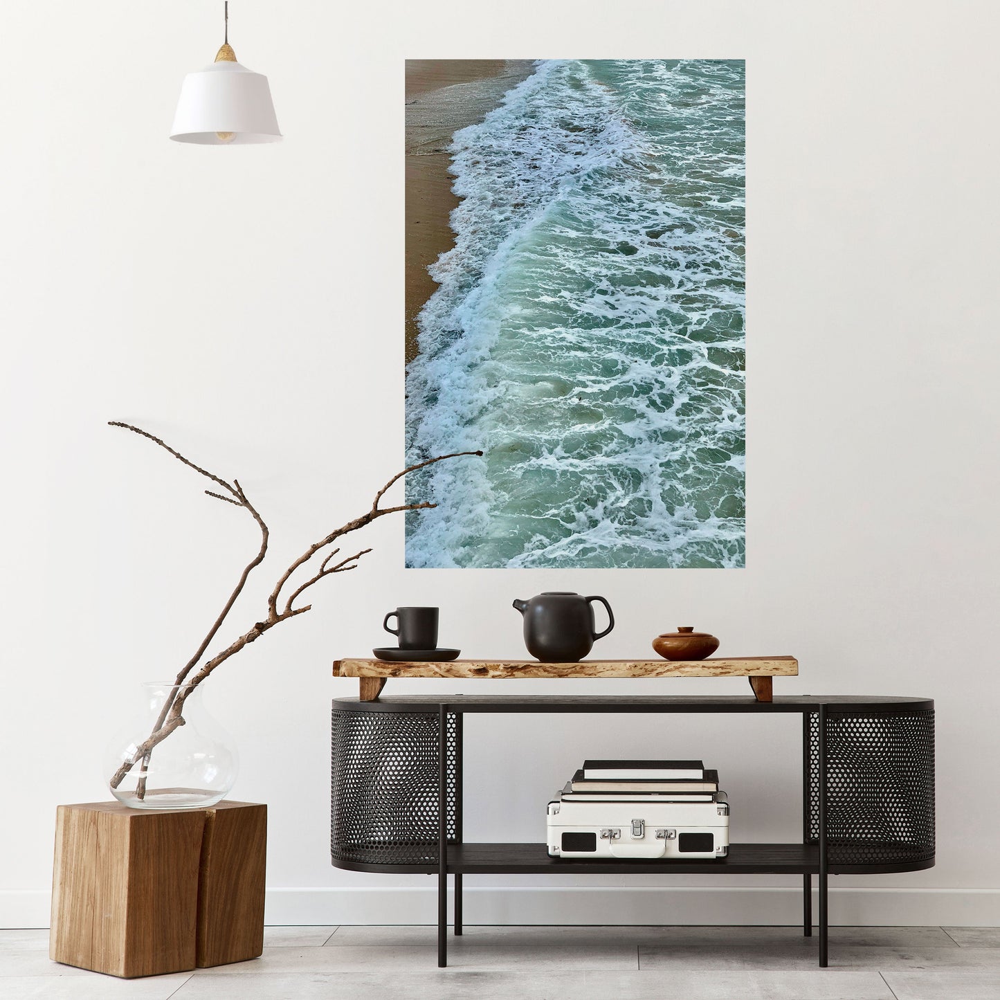 WAVES OF TIME Peel and Stick Vertical Poster